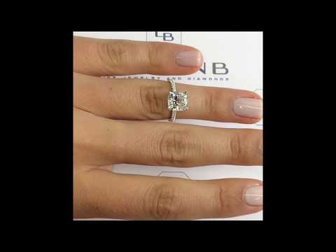2.50 ct Cushion Cut Diamond Engagement Ring