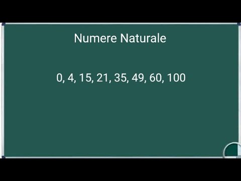 Care sunt numerele naturale , exemple exercitii matematica