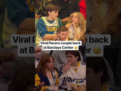 Michael and Grace at Barclays Center for Pacers-Nets, again 😅🙌