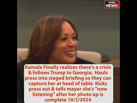 Kamala too busy fundraising, makes sure cameras her choreographed photo op; Walz criticizing Trump