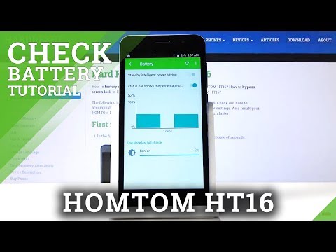 How to Check Battery Percentage in HOMTOM HT16 – Battery Level
