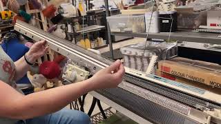 How to Use the Ribbing Attachment on the Brother Knitting Machine