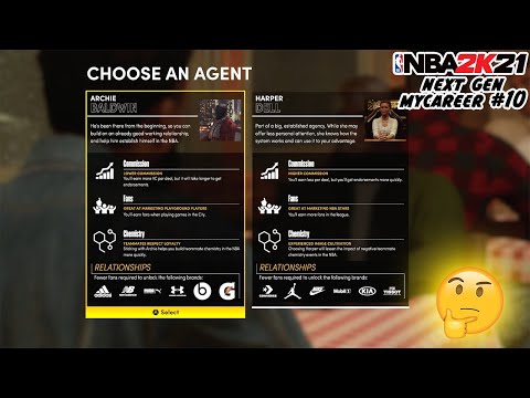 NBA 2K21 Next Gen MyCareer #10 | Dell Harper Or Archie Baldwin? What Choice Is The Best?