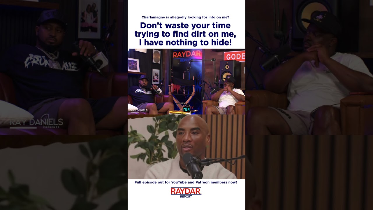 Ray Daniels tells Charlamagne Tha God he has NOTHING to hide!! He just unleashed on him!