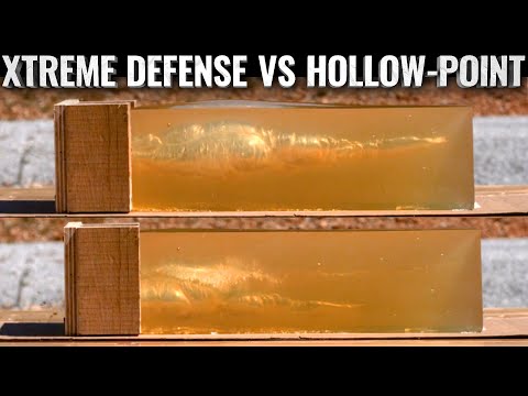 Lehigh Defense - Xtreme Defense vs Hollow-Point bullet through a Barrier.  Here's what happened.