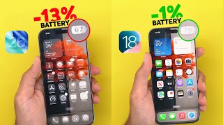 iOS 26 Liquid Glass Animations vs iOS 18 – A Battery Nightmare!