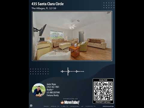 435 Santa Clara Circle, The Villages, FL 32159 | 3 Bedroom Home For Sale