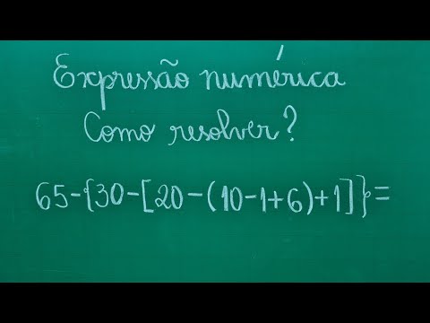 💢 EXPRESSÃO NUMÉRICA com PARÊNTESES, COLCHETES e CHAVES - Professora Angela Matemática
