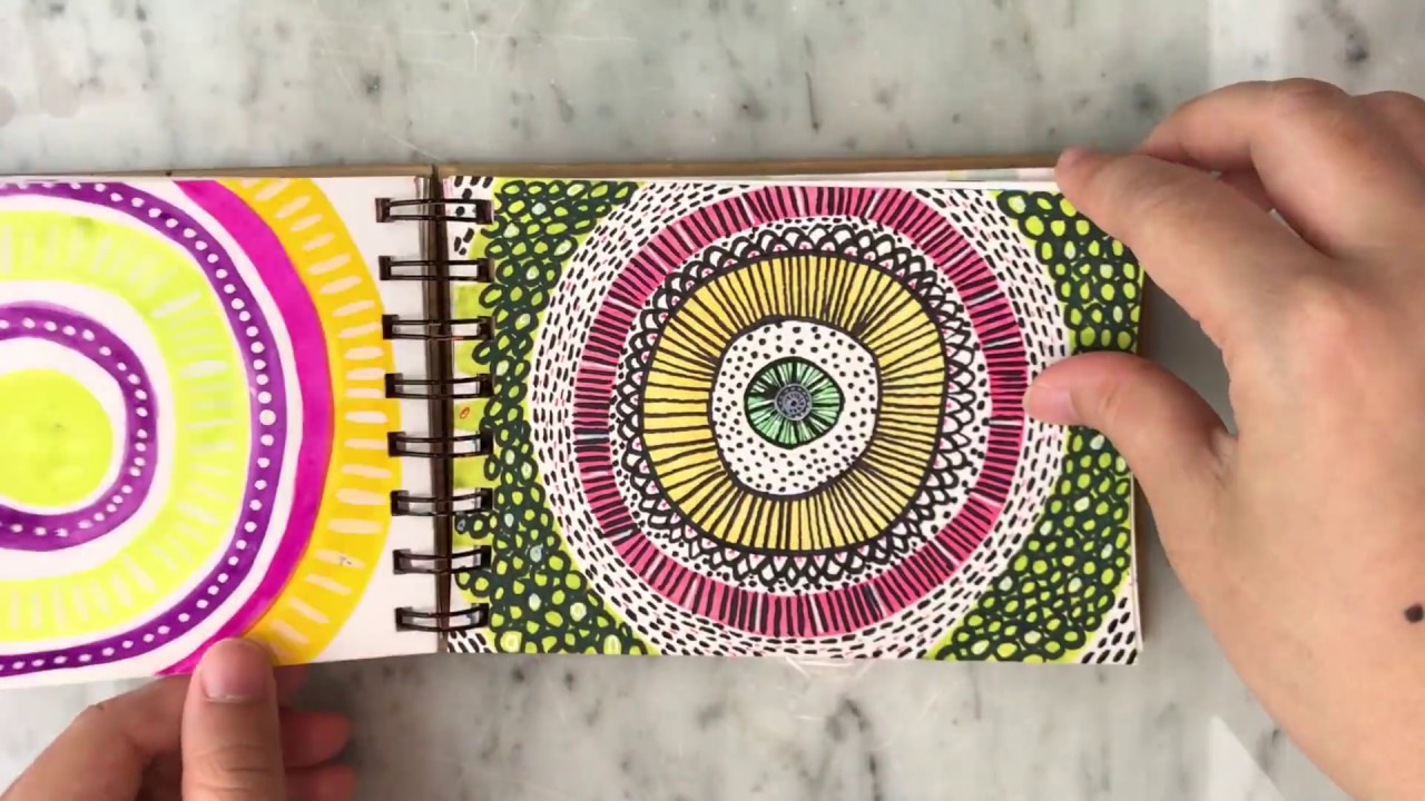 Art journal Flip Through (Dec 2016 - Mar 2017) | Tueymeaw