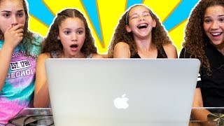 Reacting To Our FIRST Original Music Videos! (Haschak Sisters)