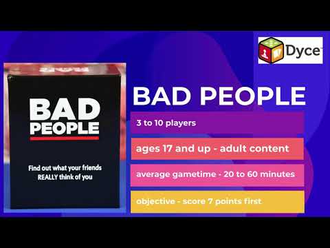 How to play Bad People