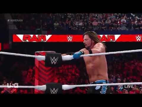 AJ Styles Vs Seth Rollins, WWE Raw, 21 March 2022