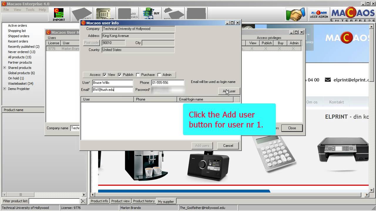 Macaos Enterprise User Admin Guide