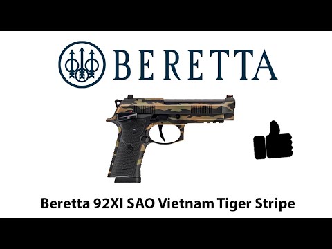 NOW IN 4K! Quick Look at the Beretta 92XI Vietnam Tiger Stripe, handgun review! #beretta92  #92XI