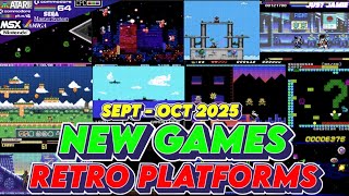 Brand New Retro Platform Games Sept-Oct 2025 (Time Stamps) #homebrewgames #retrogames #retrogaming