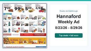 Hannaford Weekly Ad (8/23/26 - 8/29/26) Top 10 Deals