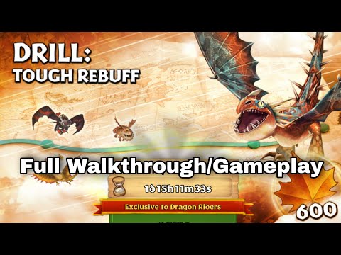 New Gauntlet - DRILL:TOUCH REBUFF Full Gameplay - Dragons:Rise of Berk