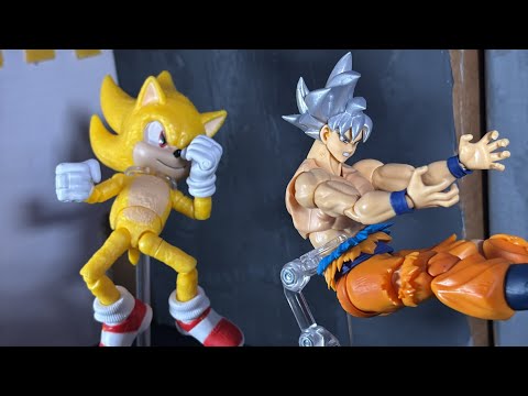 Sonic vs Goku | Sonic x Dragonball Stop Motion