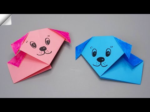 Origami DOG easy DIY paper crafts