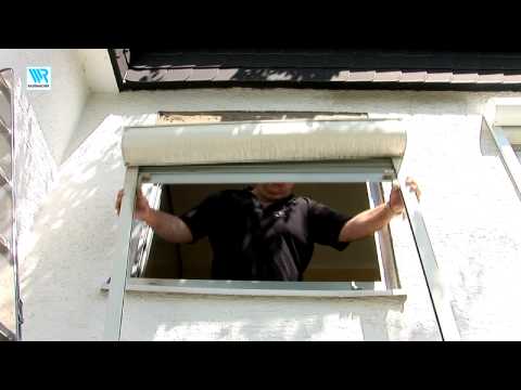 Rolladen-Montage als Vorbaurollade