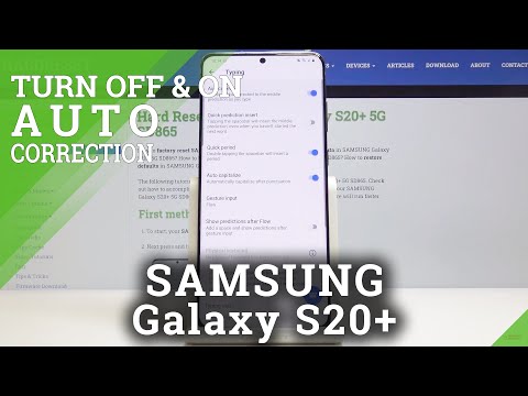How to Switch On SwiftKey Autocorrection in SAMSUNG Galaxy S20+ - Activate Predicting Words