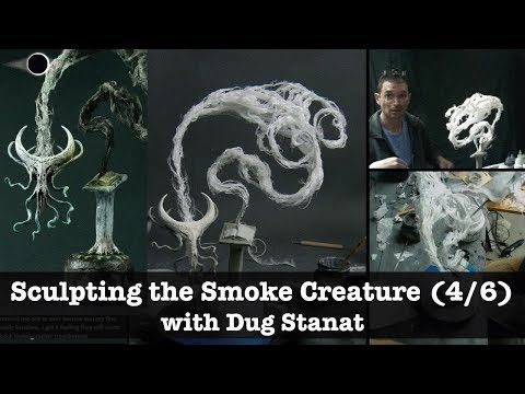 Time Lapse of Sculpting the Smoke Creature with Dug Stanat (4/6)