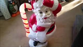 Santa Claus Blow Mold Review Vintage