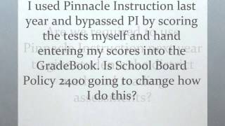 FAQ for Gradebook and Pinnacle