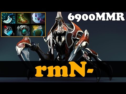 Dota 2 - rmN- 6900 MMR Plays Nyx Assassin - Ranked Match Gameplay