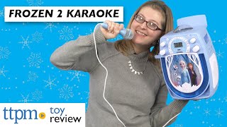 Disney Frozen 2 Bluetooth CD+G Karaoke with Party Lightshow & Sing Along Boombox from eKids