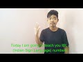 Numbers in ISL (Indian Sign Language) - Meghalaya
