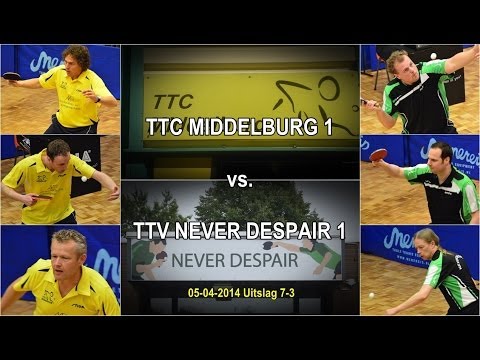 TMC: TTC Middelburg 1 vs. TTV Never Despair 1 - 05-04-2014