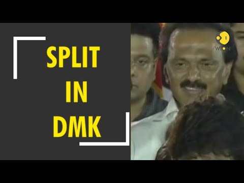 Split wide open in DMK; Azhagiri revolts at Karunanidhi's grave