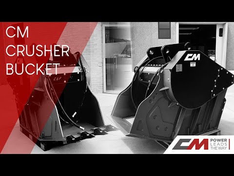 Godet concasseur Série CBF - Compatible pelle hydraulique et skip loaders - CM Crushers - Granulométrie réglable 25-125mm_7
