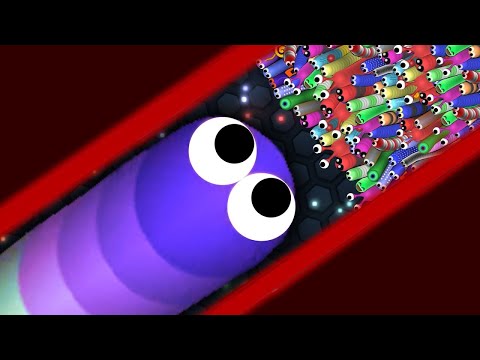 Slither.io 1 Troll Hacker Snake vs 98889 Tiny Snakes Epic Slitherio Gameplay