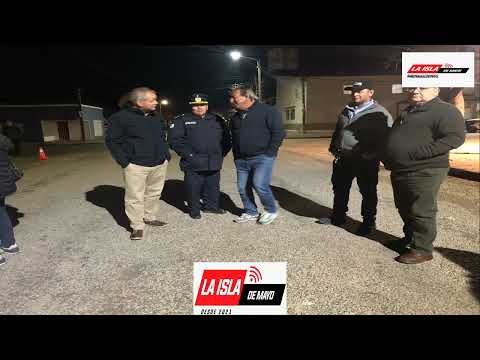 Inauguración de nuevo alumbrado público en Capilla del Sauce