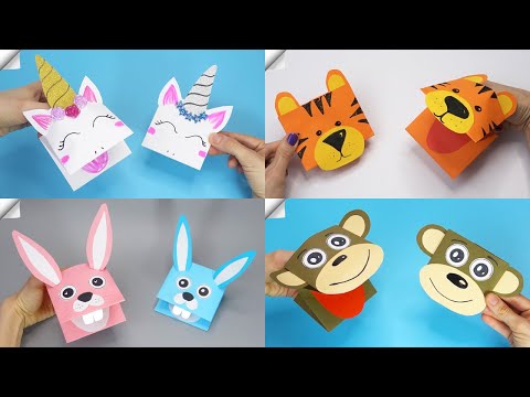 Moving paper toys How to make a paper duck Paper puppet
