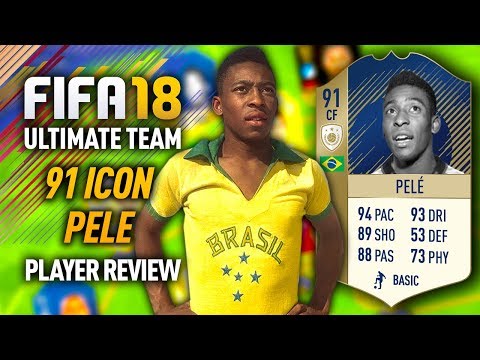 FIFA 18 PELE (91) *ICON* PLAYER REVIEW! FIFA 18 ULTIMATE TEAM!