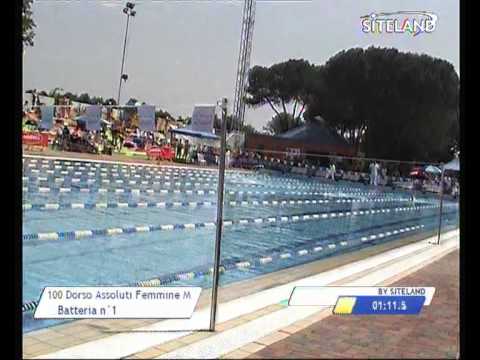 Serie 1 dei 100 Dorso  Assoluti Femmine Master - 11 Memorial Andrea Bettiol