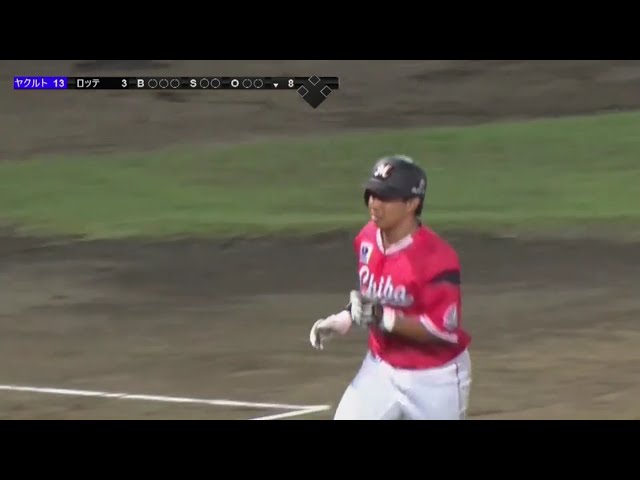 【ファーム】袖ヶ浦の夏の夜空にきれいな放物線!! マリーンズ・菅野のホームラン!! 2018/8/18 M-S(ファーム)