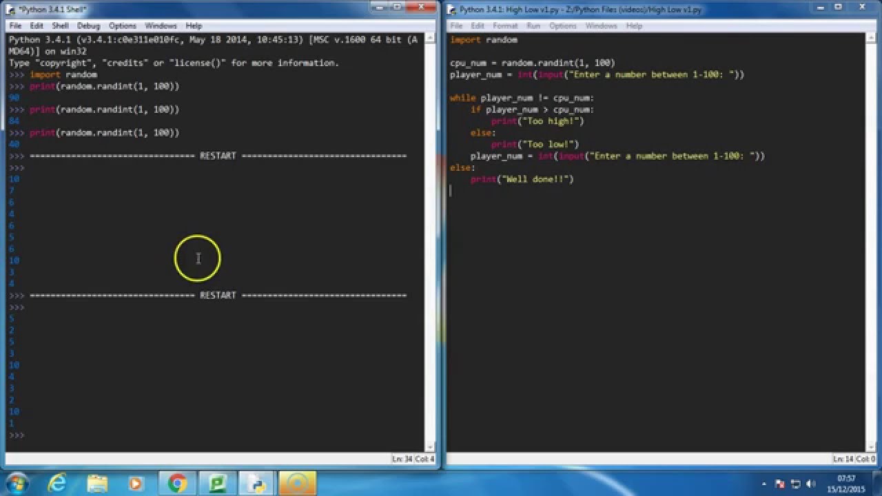 High Low Game in Python [Part 1.1]