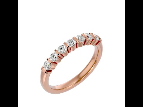 Inel Semi-Eternity Divine Briliant Aur 18k Diamante Naturale - Brooklyn