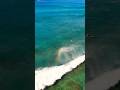 Awesome rainbow reflection from the wave! #satisfying #viralvideo #rainbow #waves #ocean #amazing
