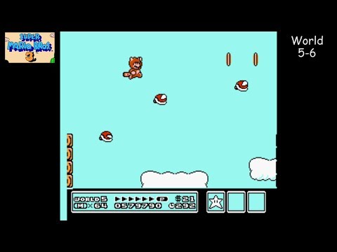 Super Mario Bros. 3 [NES] Playthrough #05, World 5: Sky Land