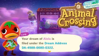 My Dream Suite is LIVE  | Animal Crossing New Horizons | Dream Address & Code