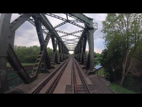 Führerstandsmitfahrt im Zug von Haltern nach Herne Wanne in  4K