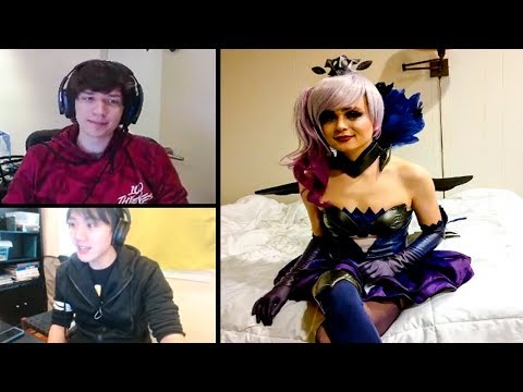 Sneaky Dark Elementalist Lux Cosplay | Streamers React to Sneaky | Tyler1 Can't Spell | LoL Moments