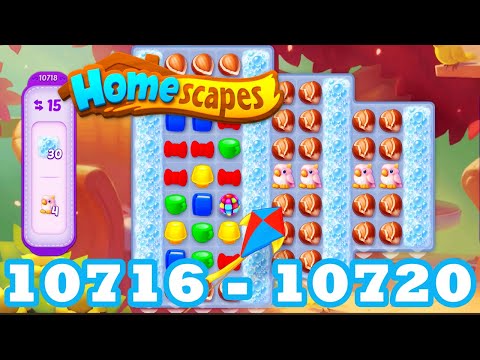 Homescapes Level 10716 - 10720 HD 3 - match puzzle Gameplay | android | IOS | 10717 | 10718 | 10719