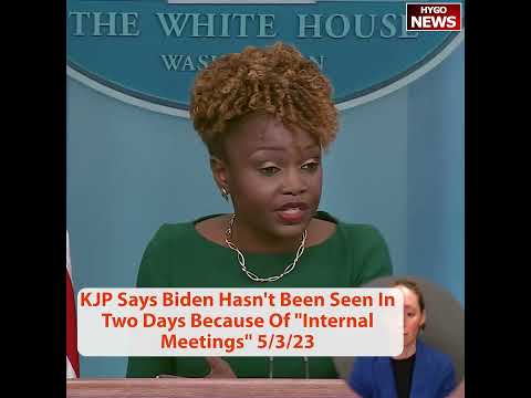 KJP Says Biden Hasn't Been Seen In Two Days Because Of 'Internal Meetings'