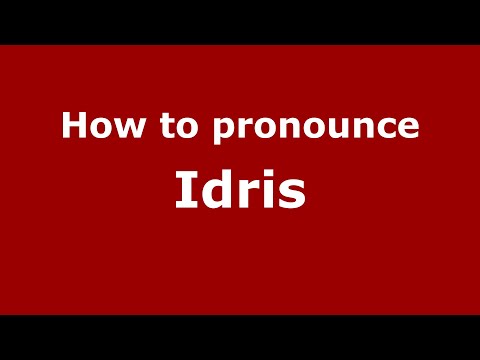 How to pronounce Idris (Indonesia/Indonesian) - PronounceNames.com